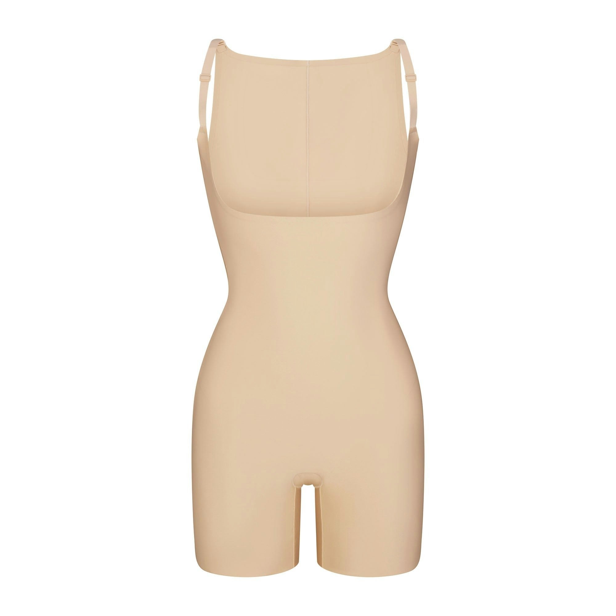 CORE SCULPT BACK SMOOTHING OPEN BUST MID THIGH BODYSUIT