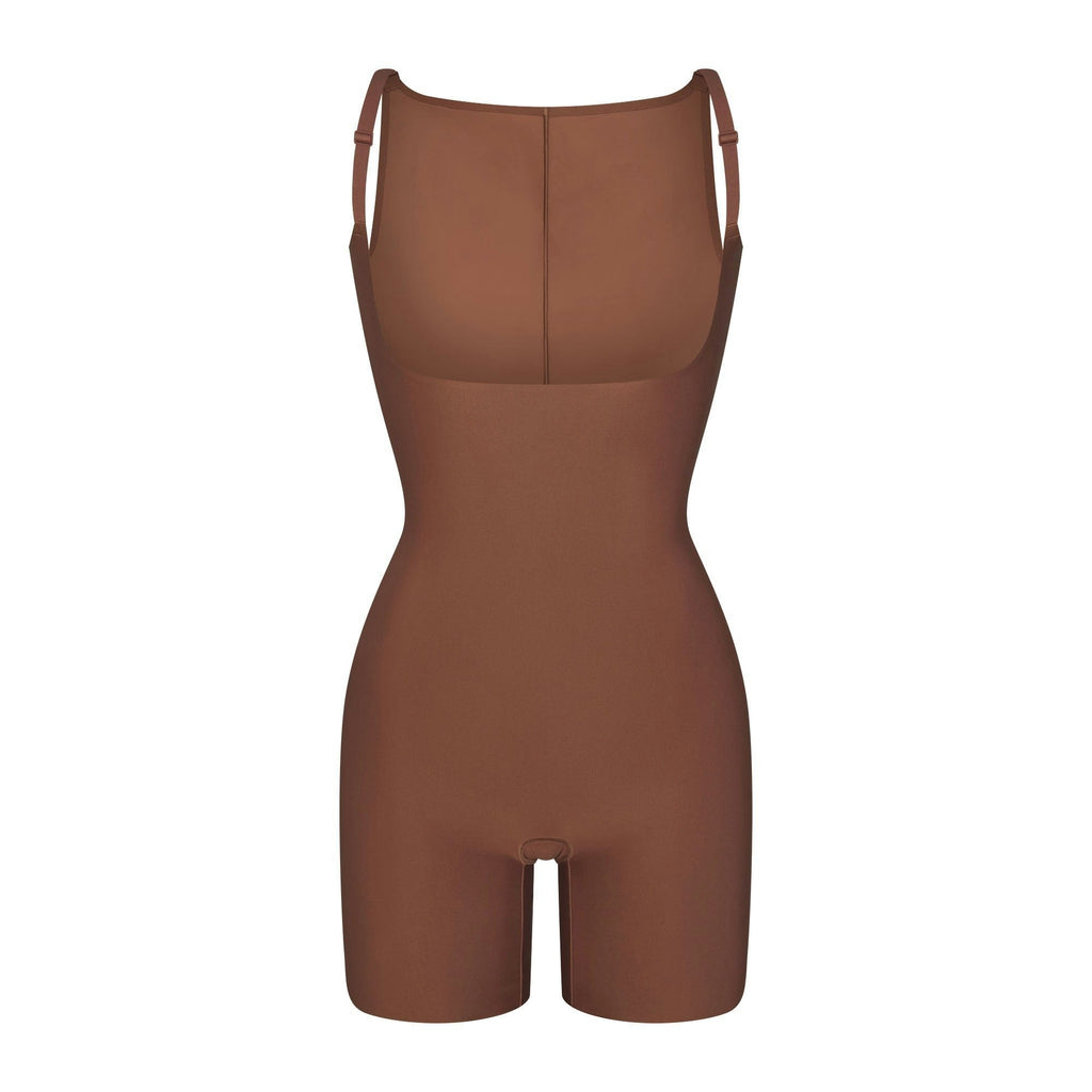 CORE SCULPT BACK SMOOTHING OPEN BUST MID THIGH BODYSUIT