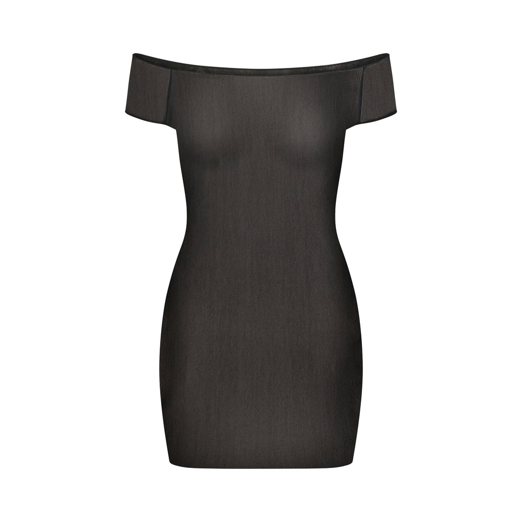 MESH COVER-UPS MINI DRESS