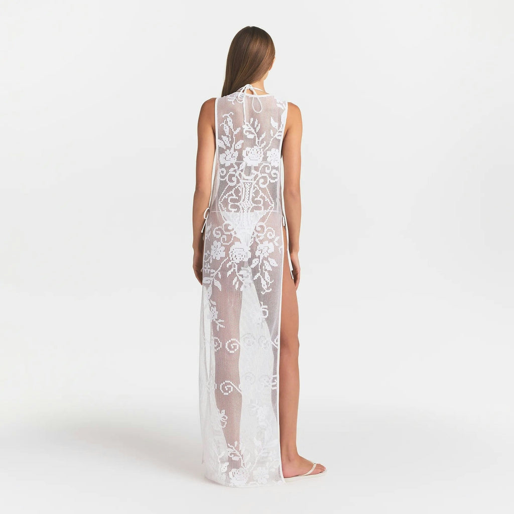 LACE COVER-UPS LONG DRESS
