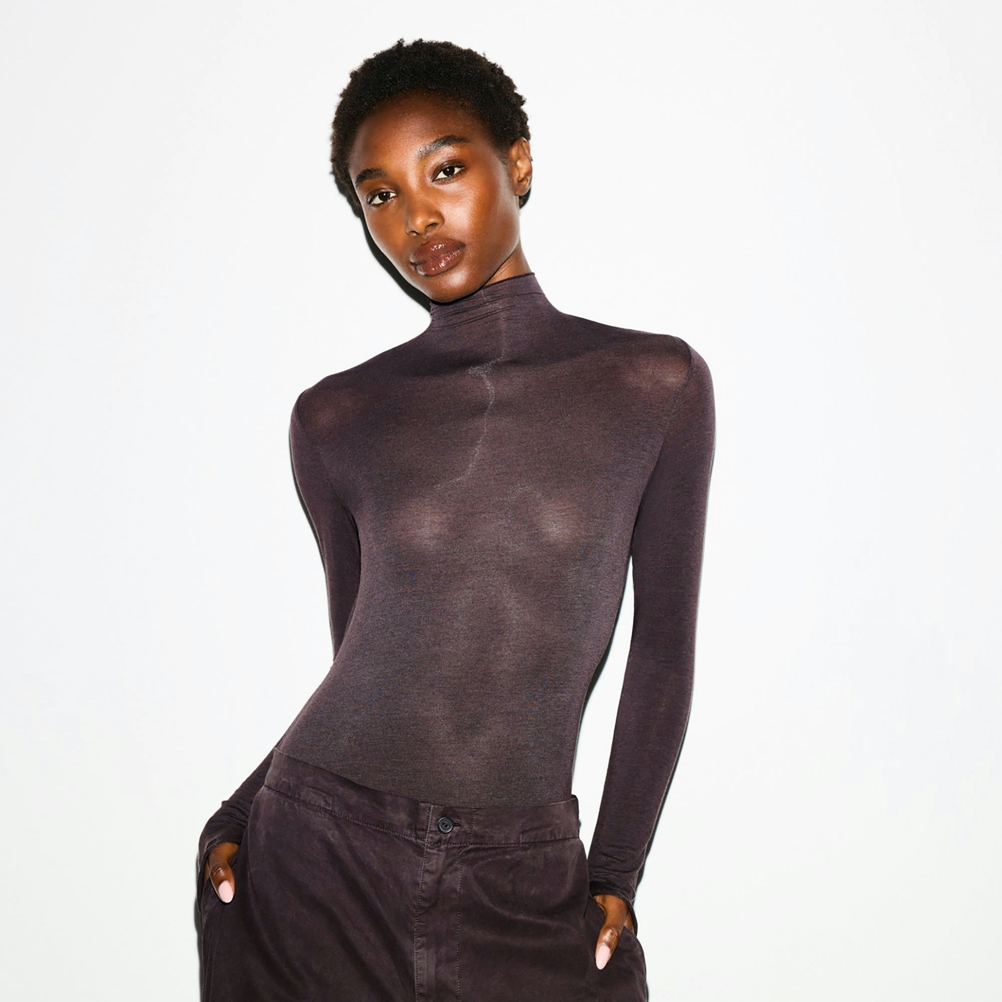 LONG SLEEVE TURTLENECK BODYSUIT