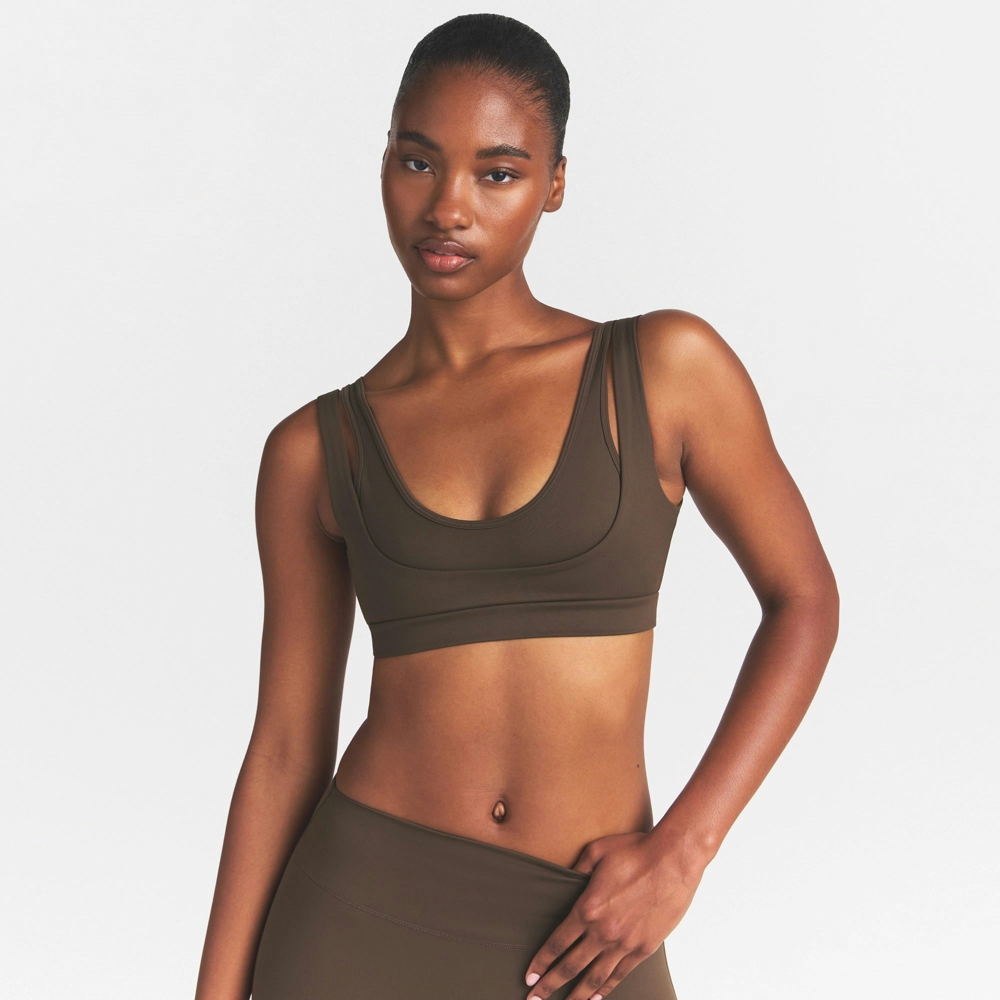 DOUBLE STRAP SCOOP BRA