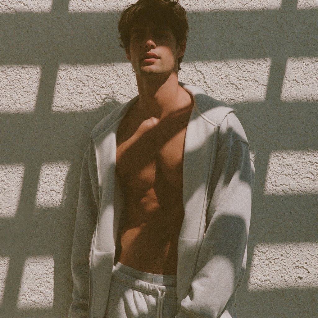 MENS RELAXED ZIP UP HOODIE