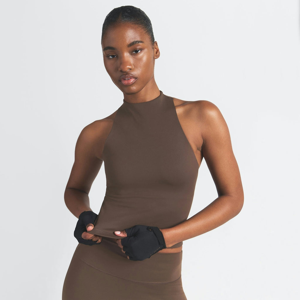 MOCK NECK RACER TANK