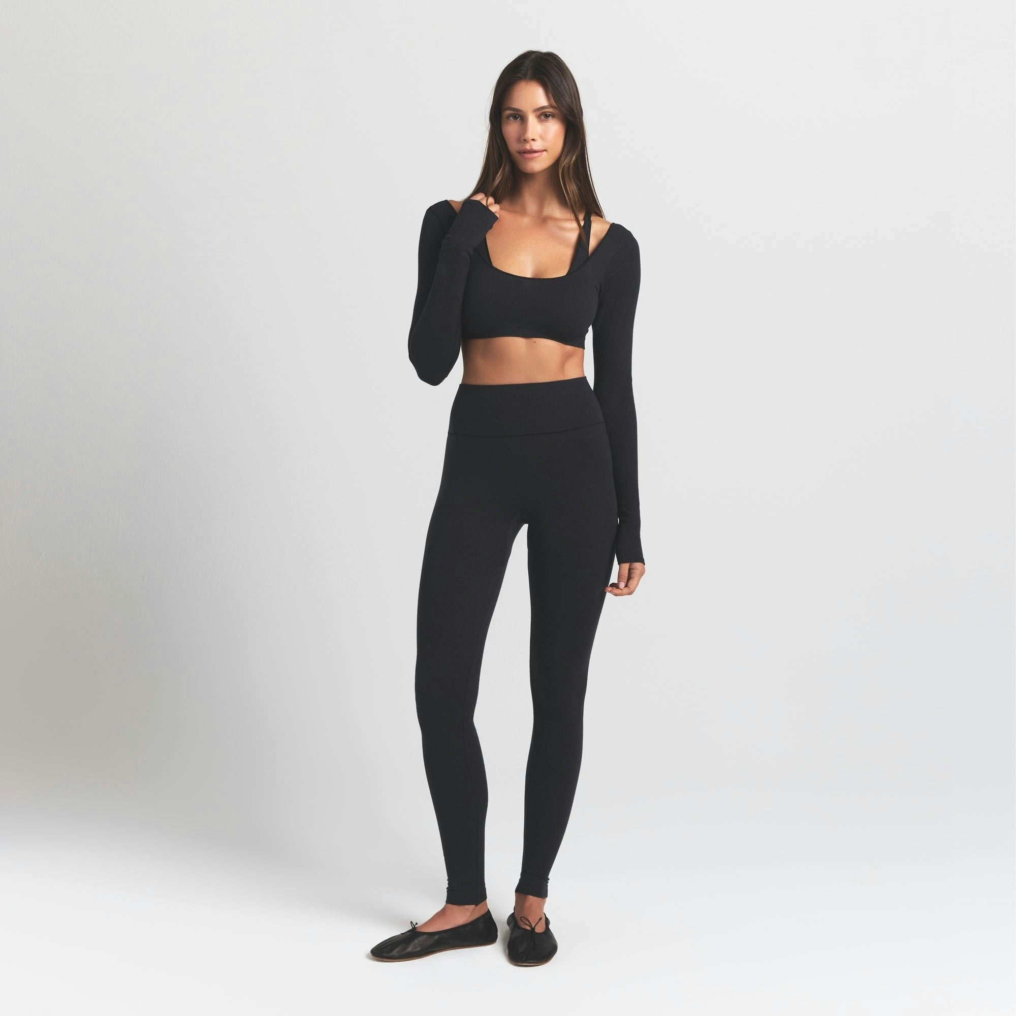 LONG SLEEVE SUPER CROPPED TOP