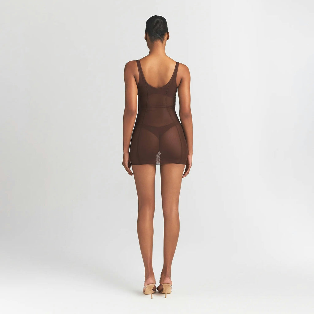 OPEN BUST SLIP DRESS
