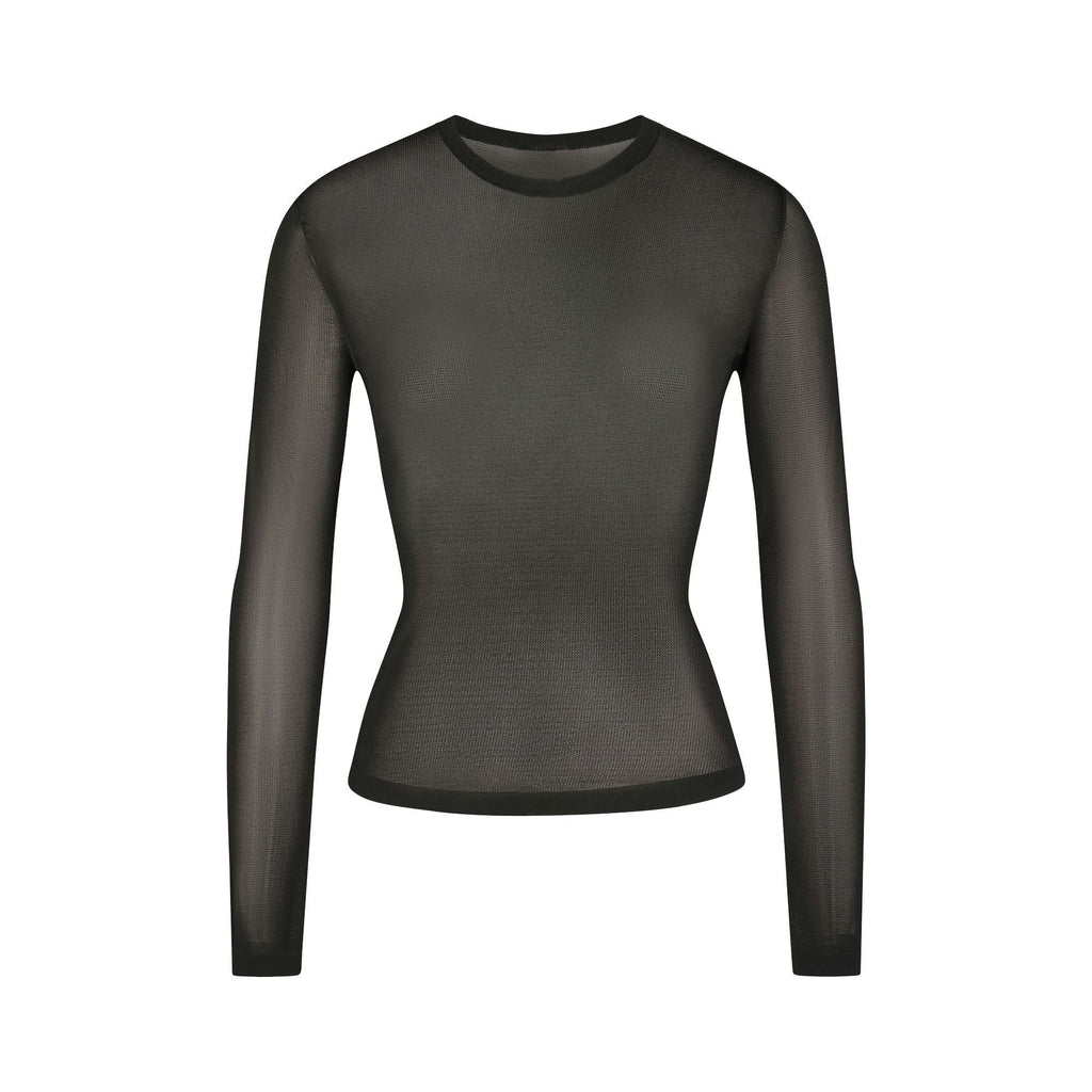 CREW NECK LONG SLEEVE TOP