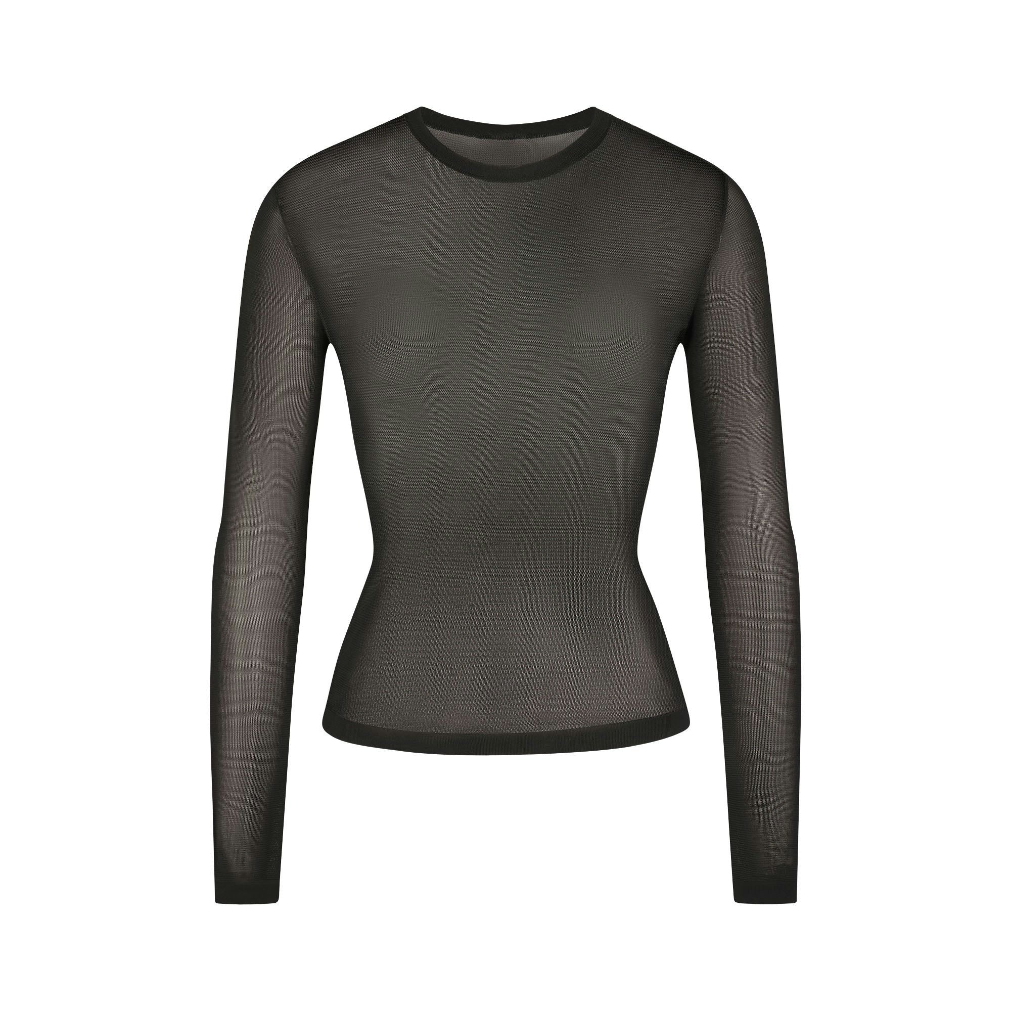 CREW NECK LONG SLEEVE TOP