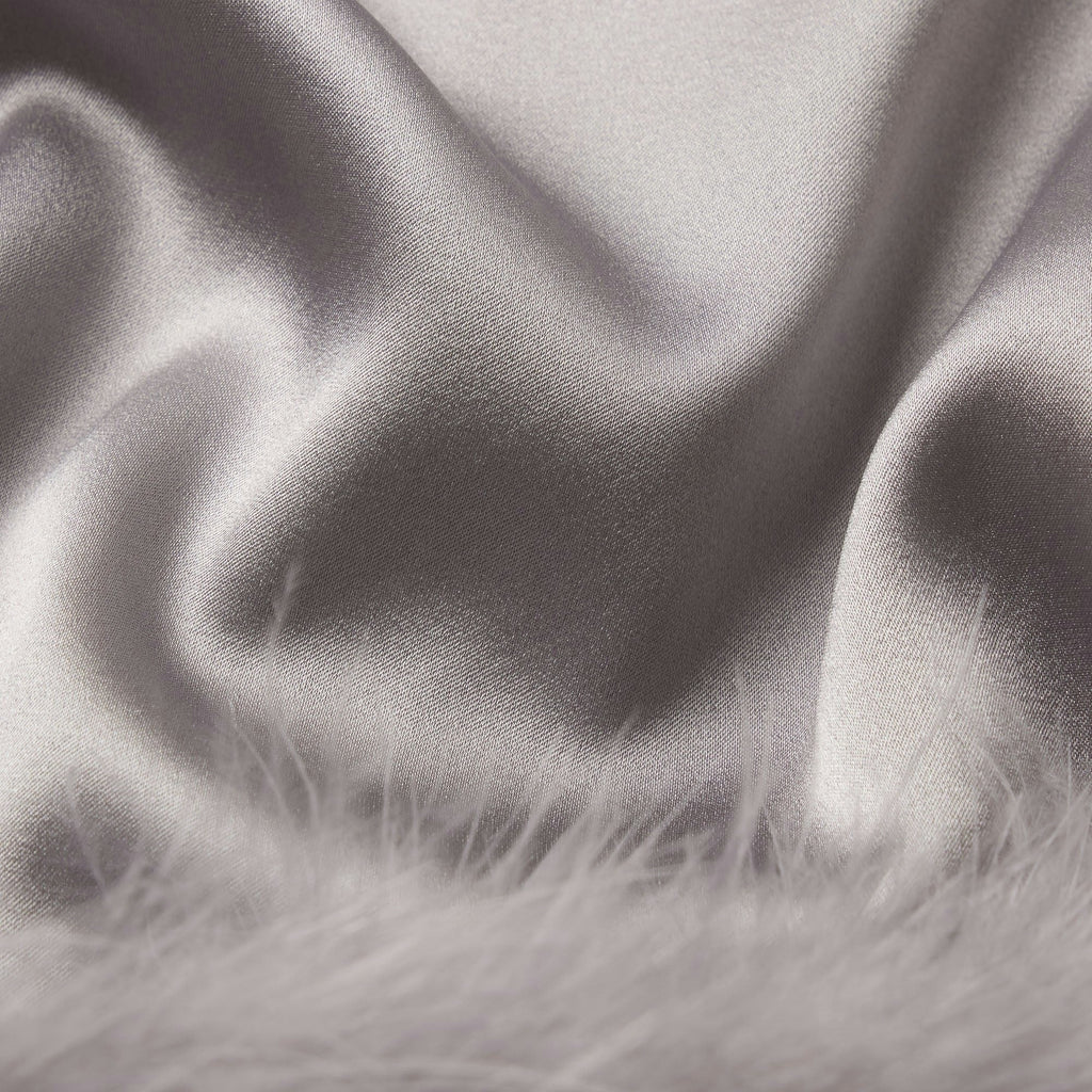 FEATHER TRIM GLOVES