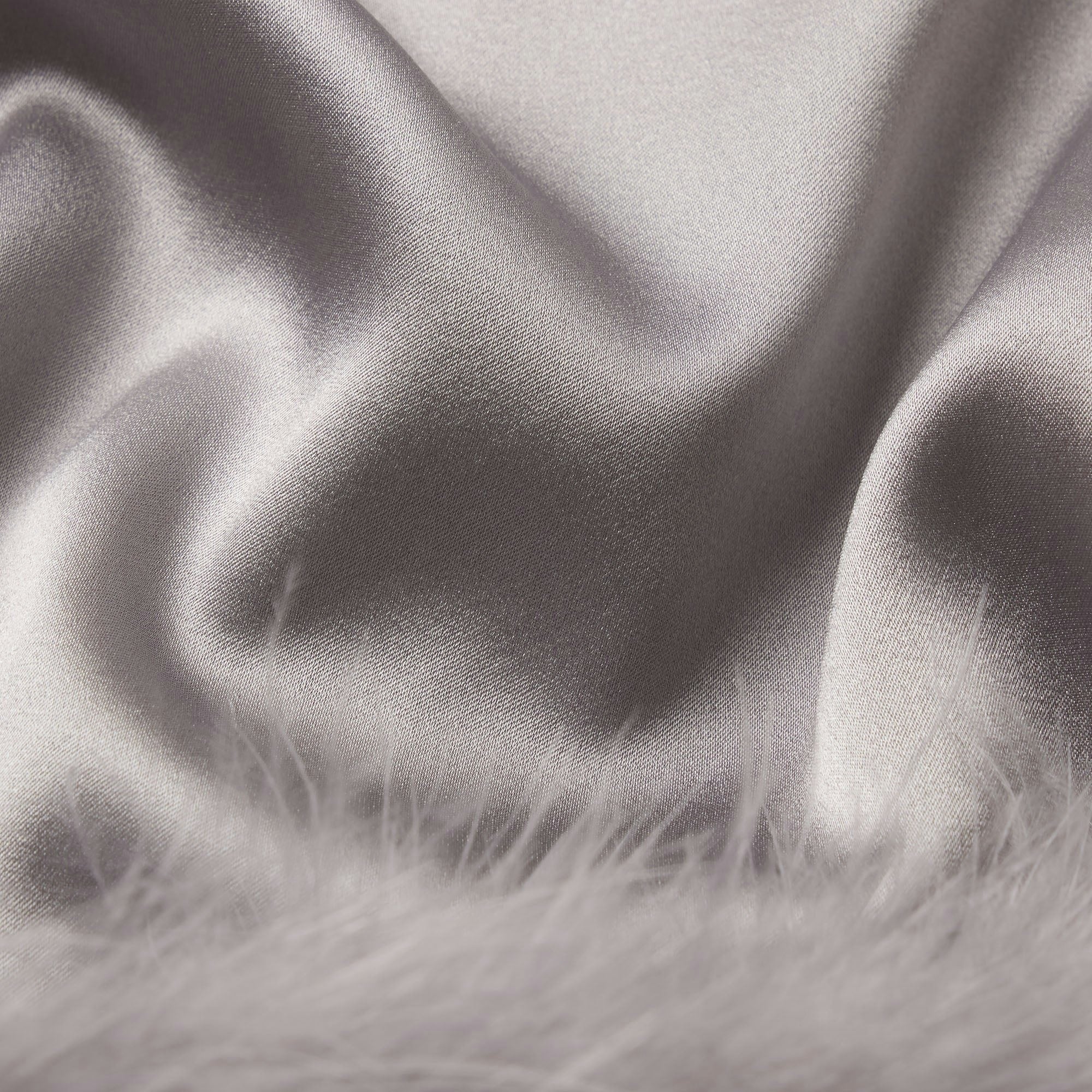FEATHER TRIM GLOVES