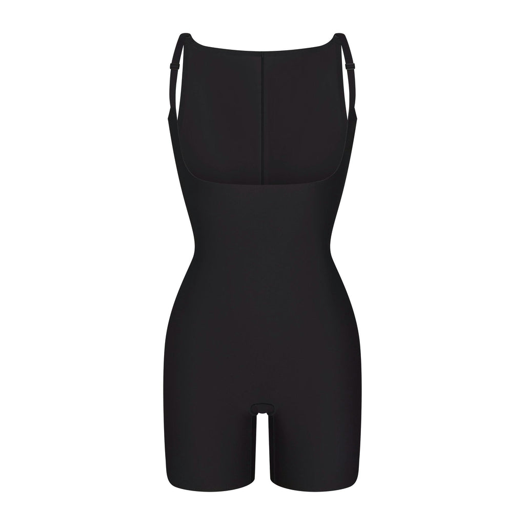 CORE SCULPT BACK SMOOTHING OPEN BUST MID THIGH BODYSUIT