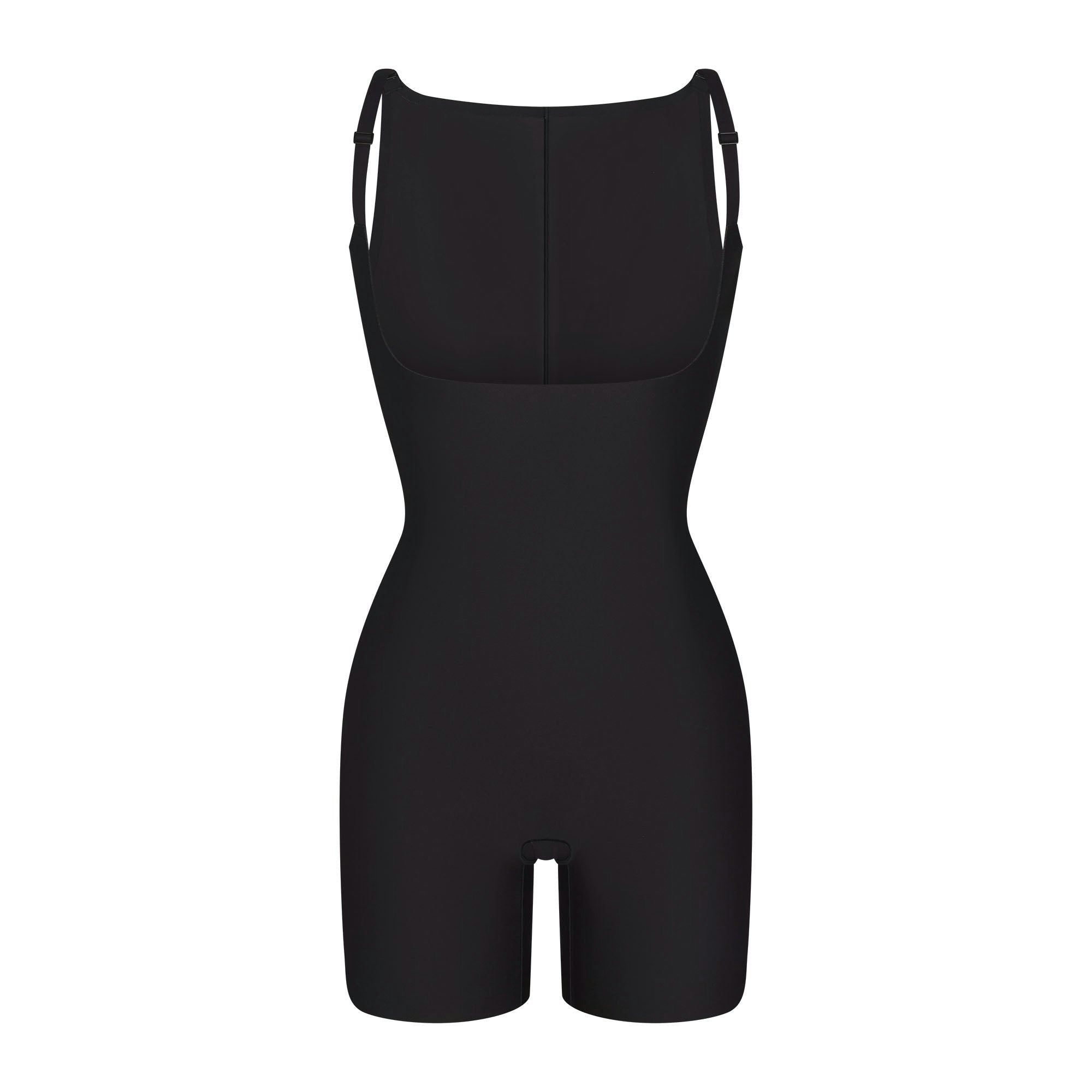 CORE SCULPT BACK SMOOTHING OPEN BUST MID THIGH BODYSUIT