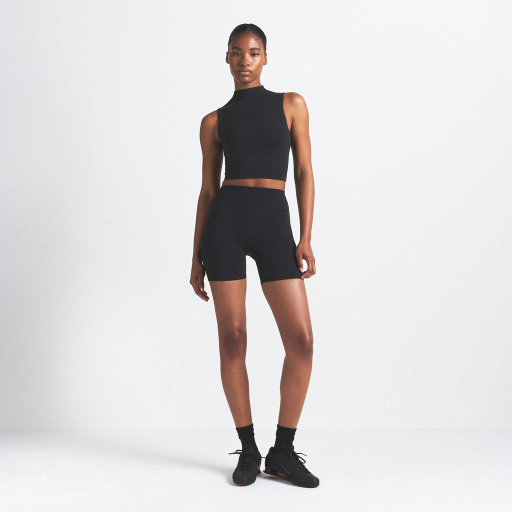 MOCK NECK BRA TOP