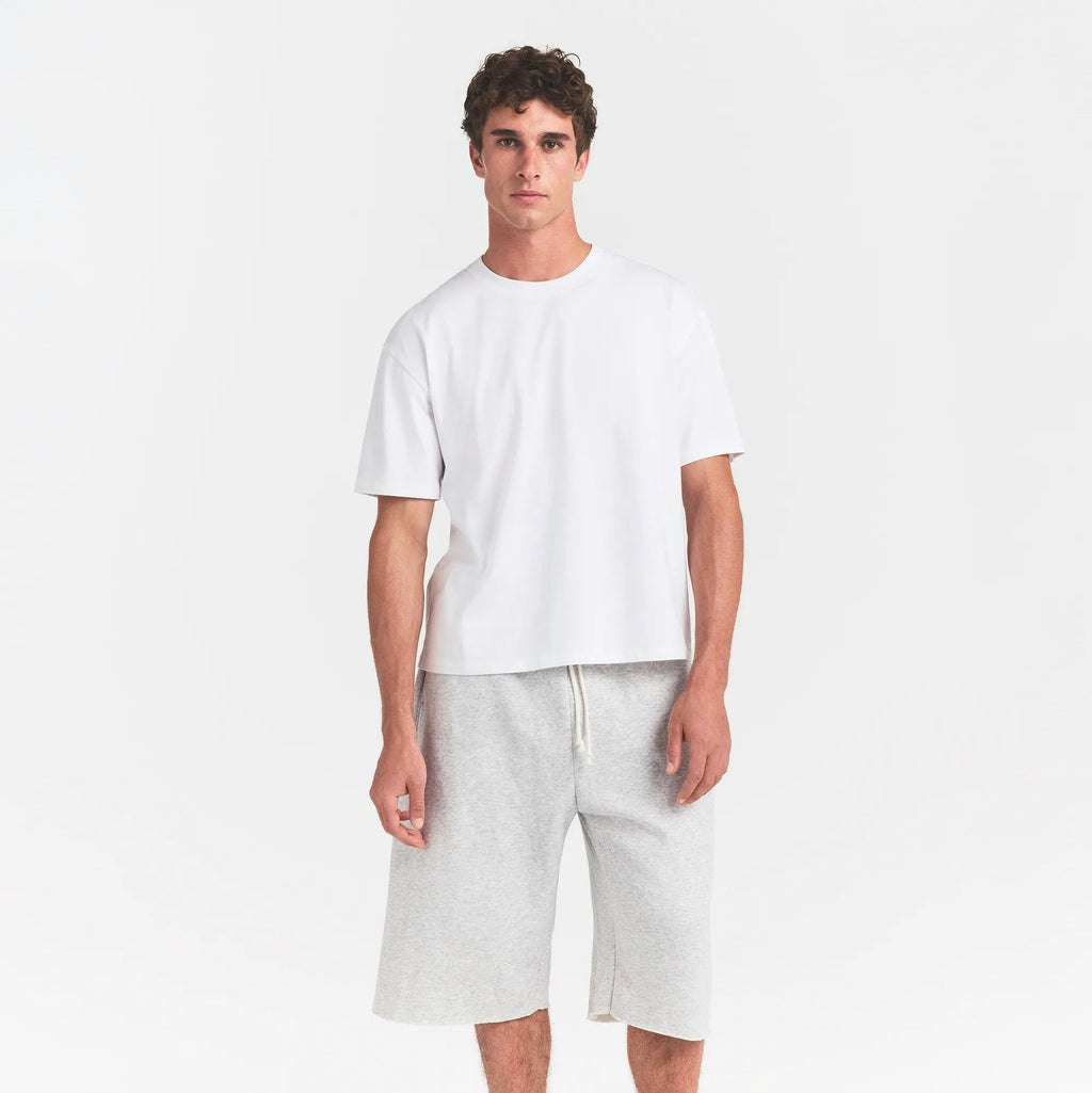 MENS RELAXED CROPPED CREWNECK
