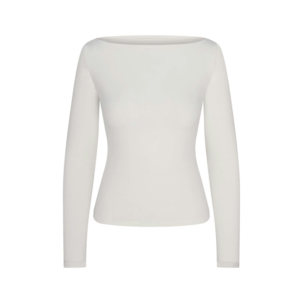 LONG SLEEVE BOATNECK TOP