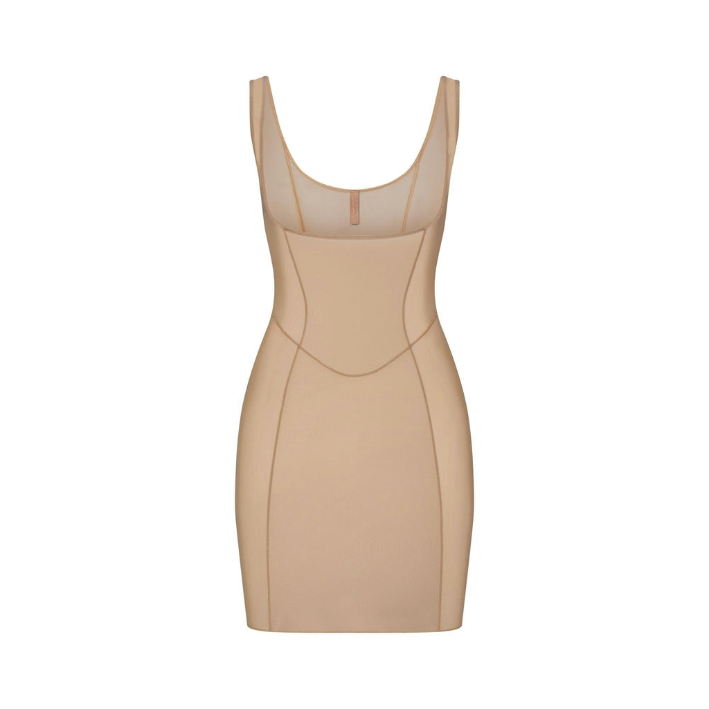 OPEN BUST SLIP DRESS