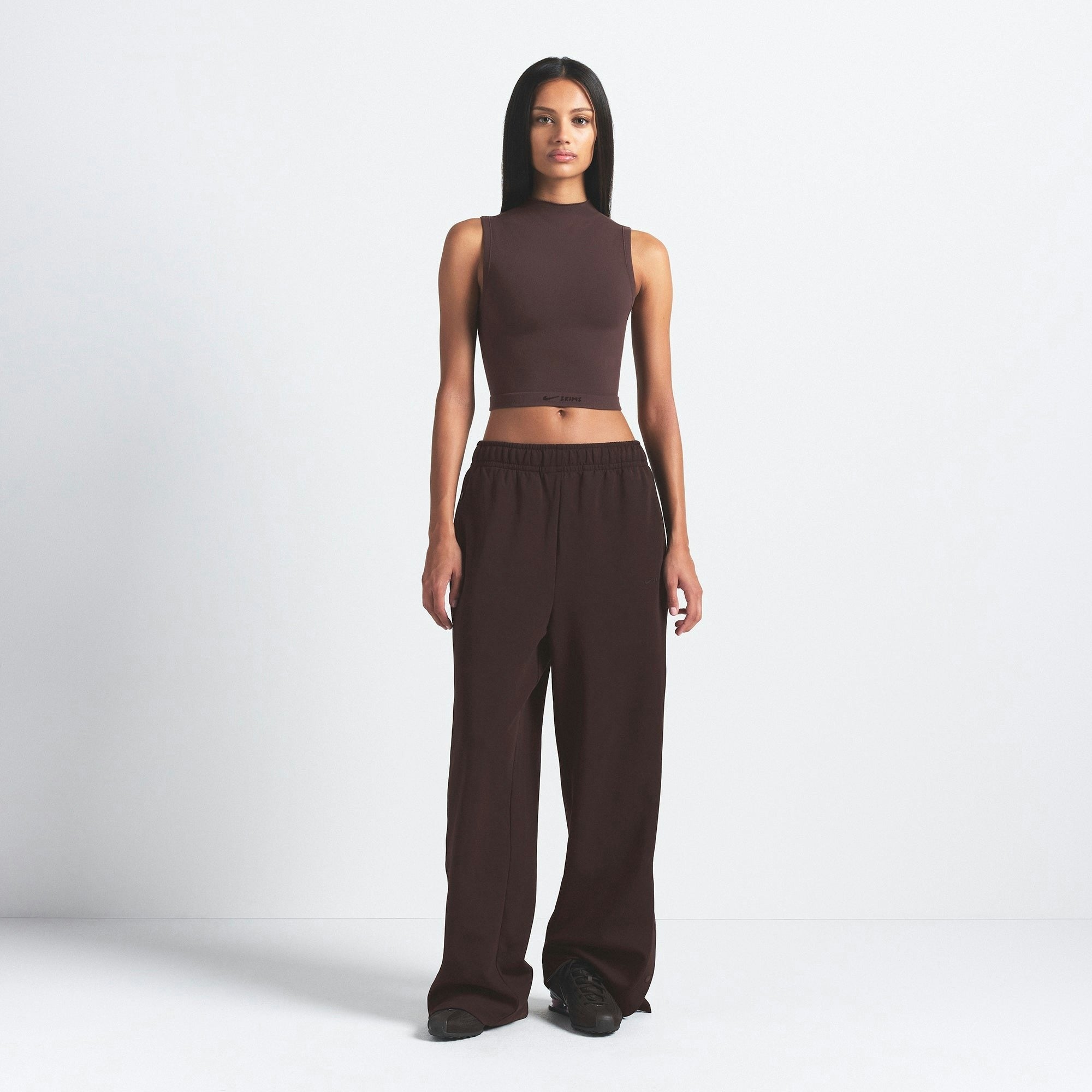 MOCK NECK BRA TOP