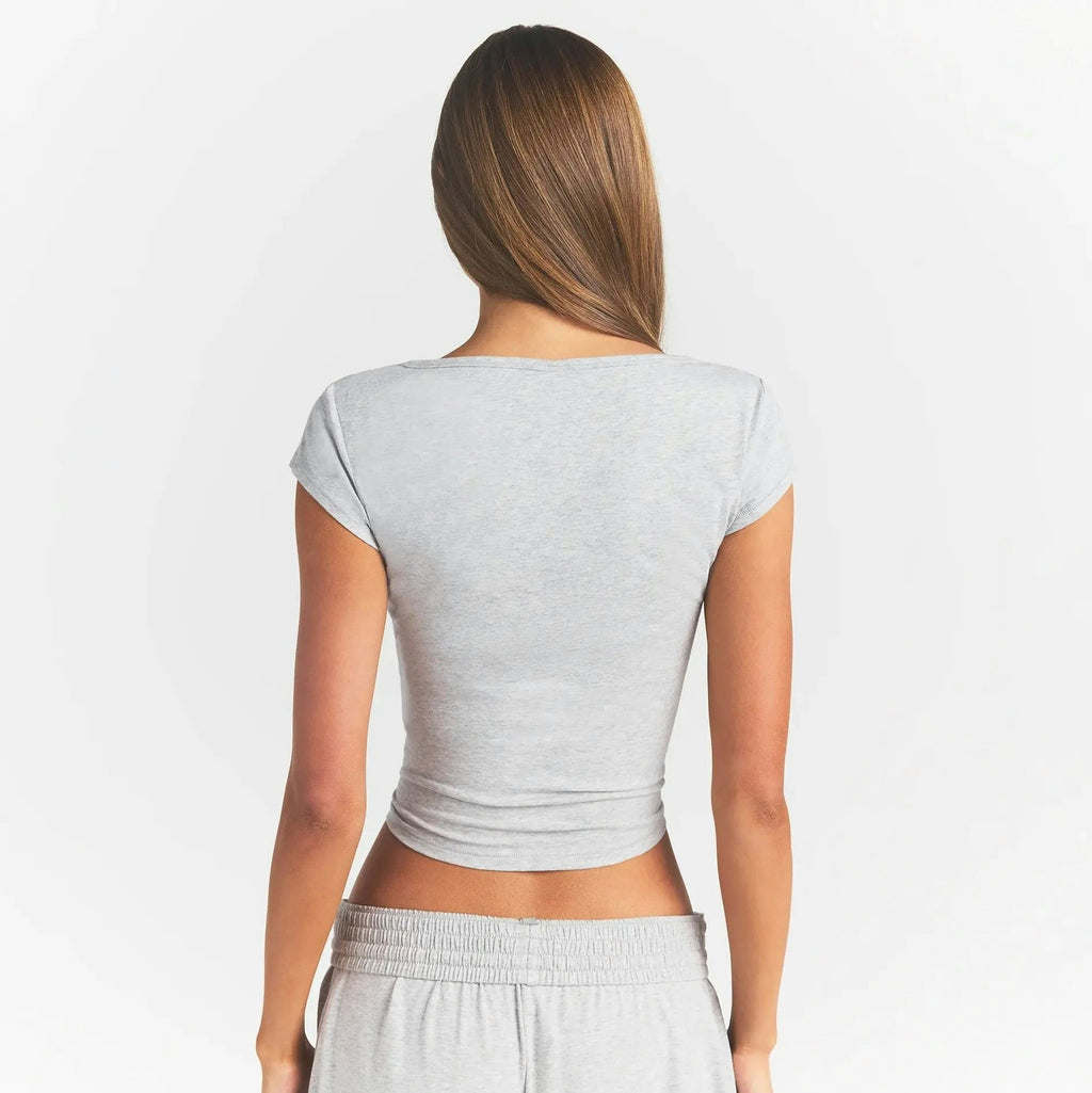 SCOOP NECK T-SHIRT