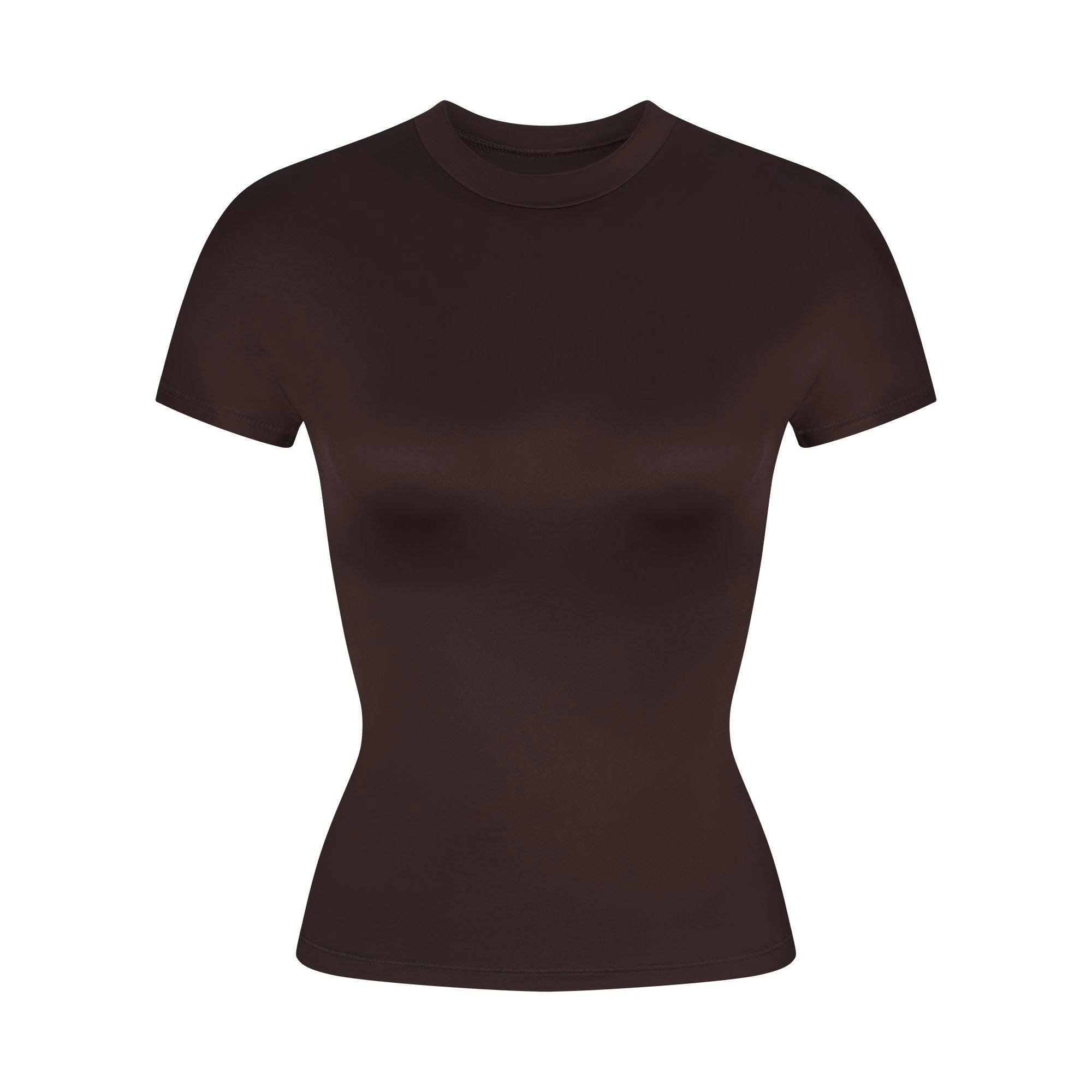 SHORT SLEEVE MOCK NECK TOP