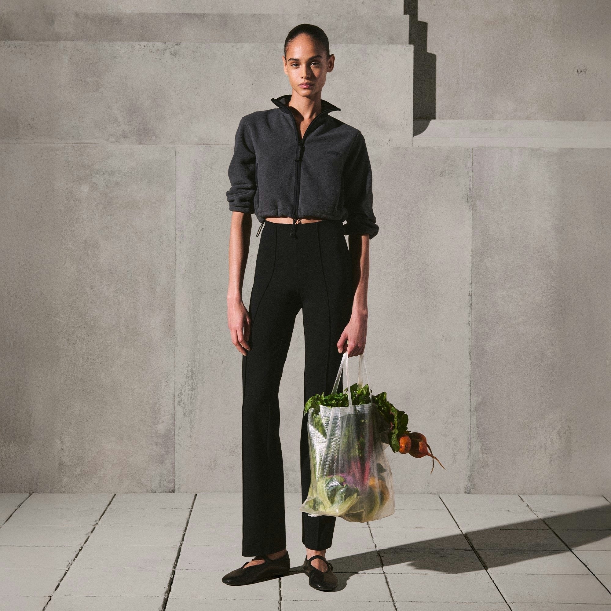 CROPPED 3/4 SLEEVE JACKET
