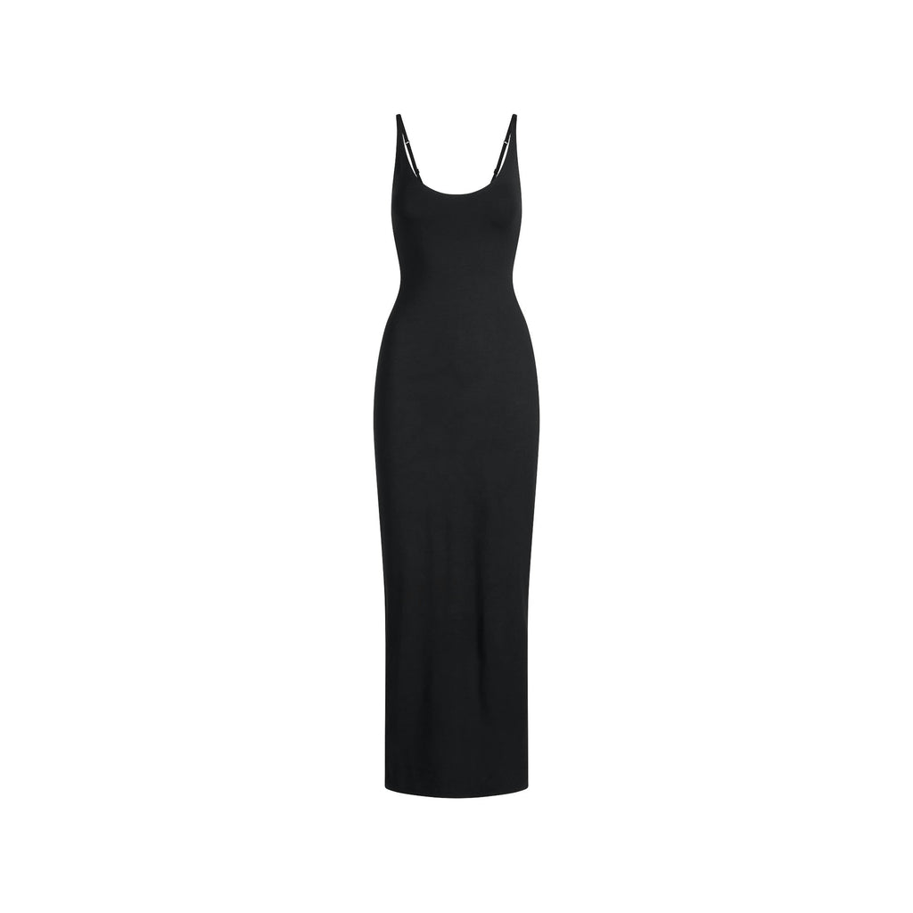 SCOOP NECK LONG DRESS