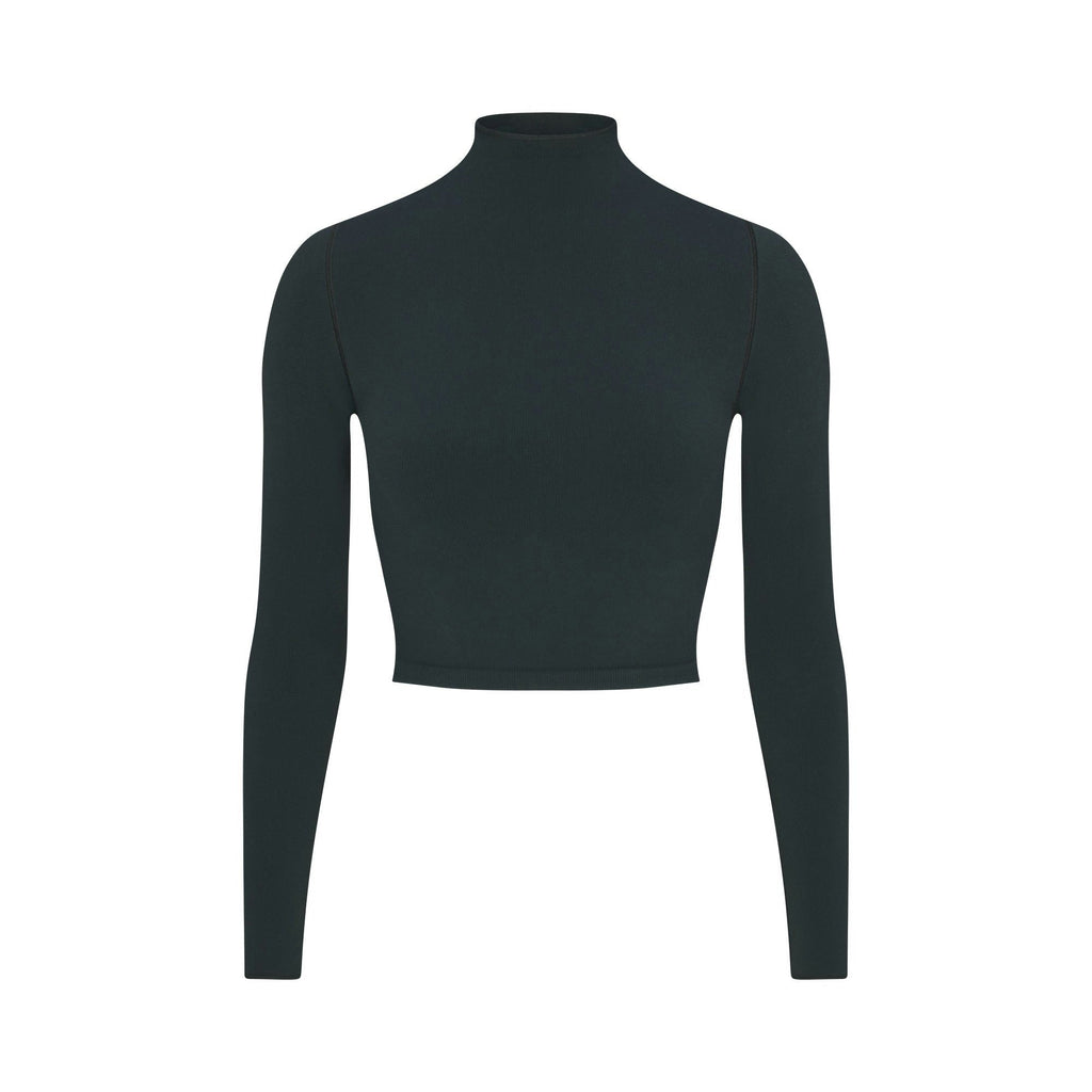 MOCK NECK CROP TOP
