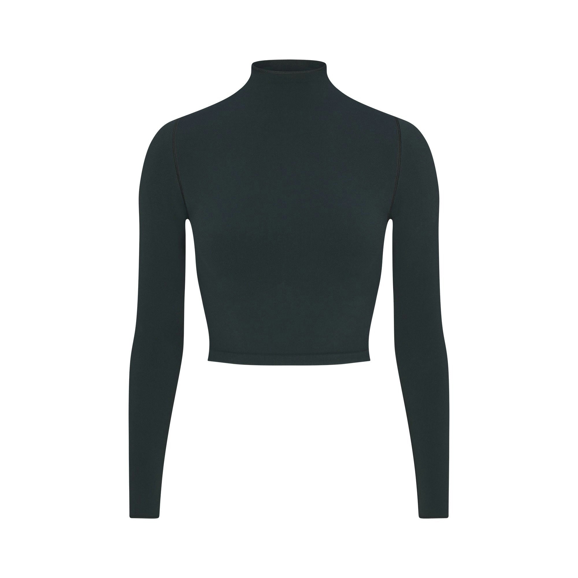 MOCK NECK CROP TOP