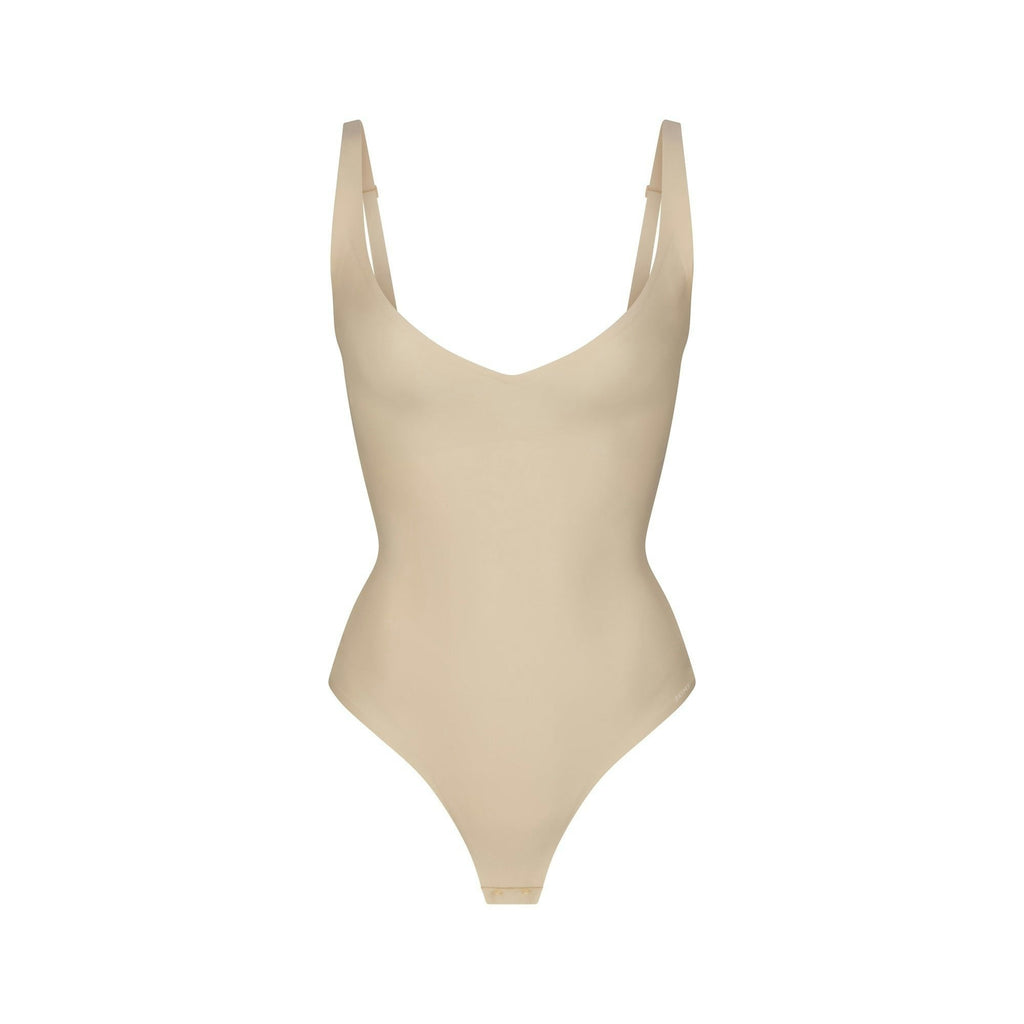 CORE SCULPT PLUNGE THONG BODYSUIT