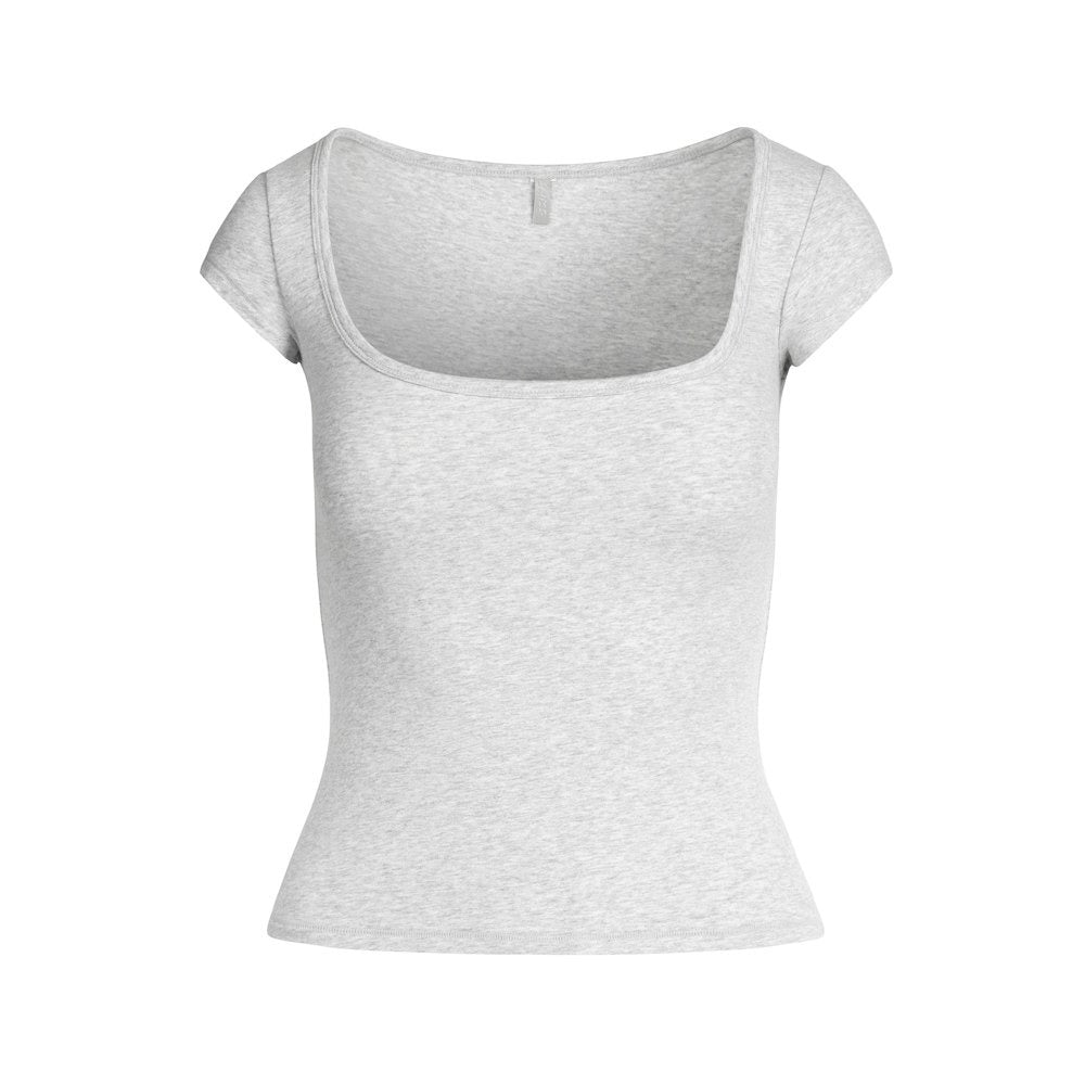SCOOP NECK T-SHIRT