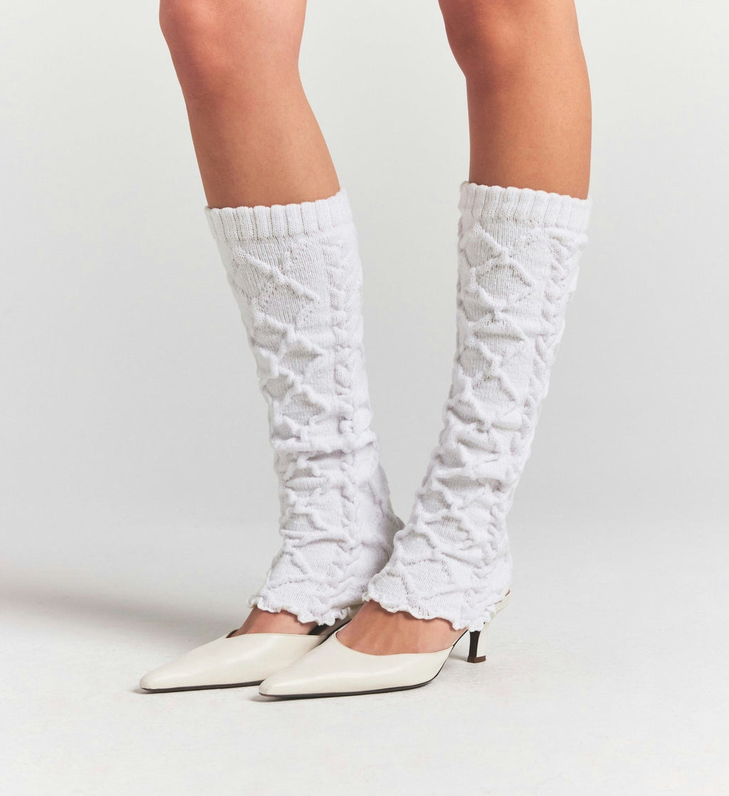 CABLE KNIT LEG WARMERS