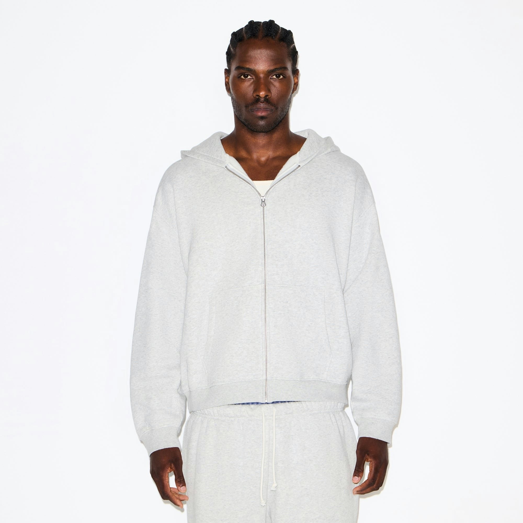 MENS RELAXED ZIP UP HOODIE