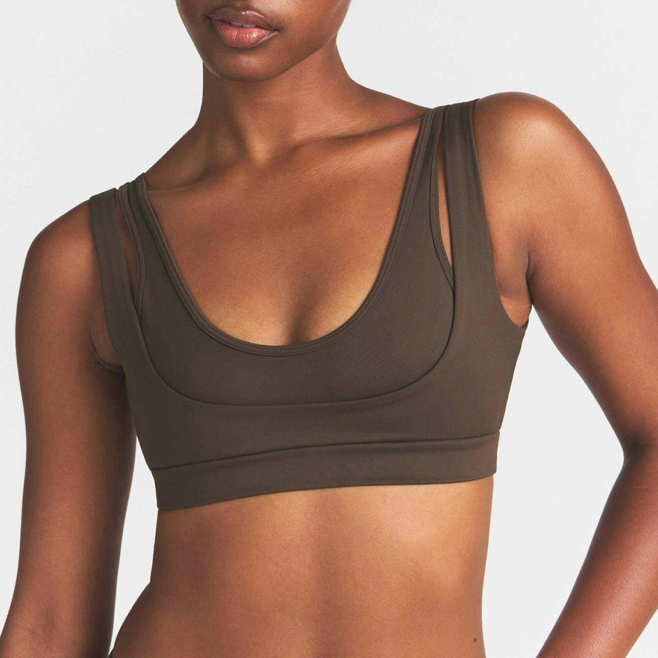 MOCK NECK RACER TANK