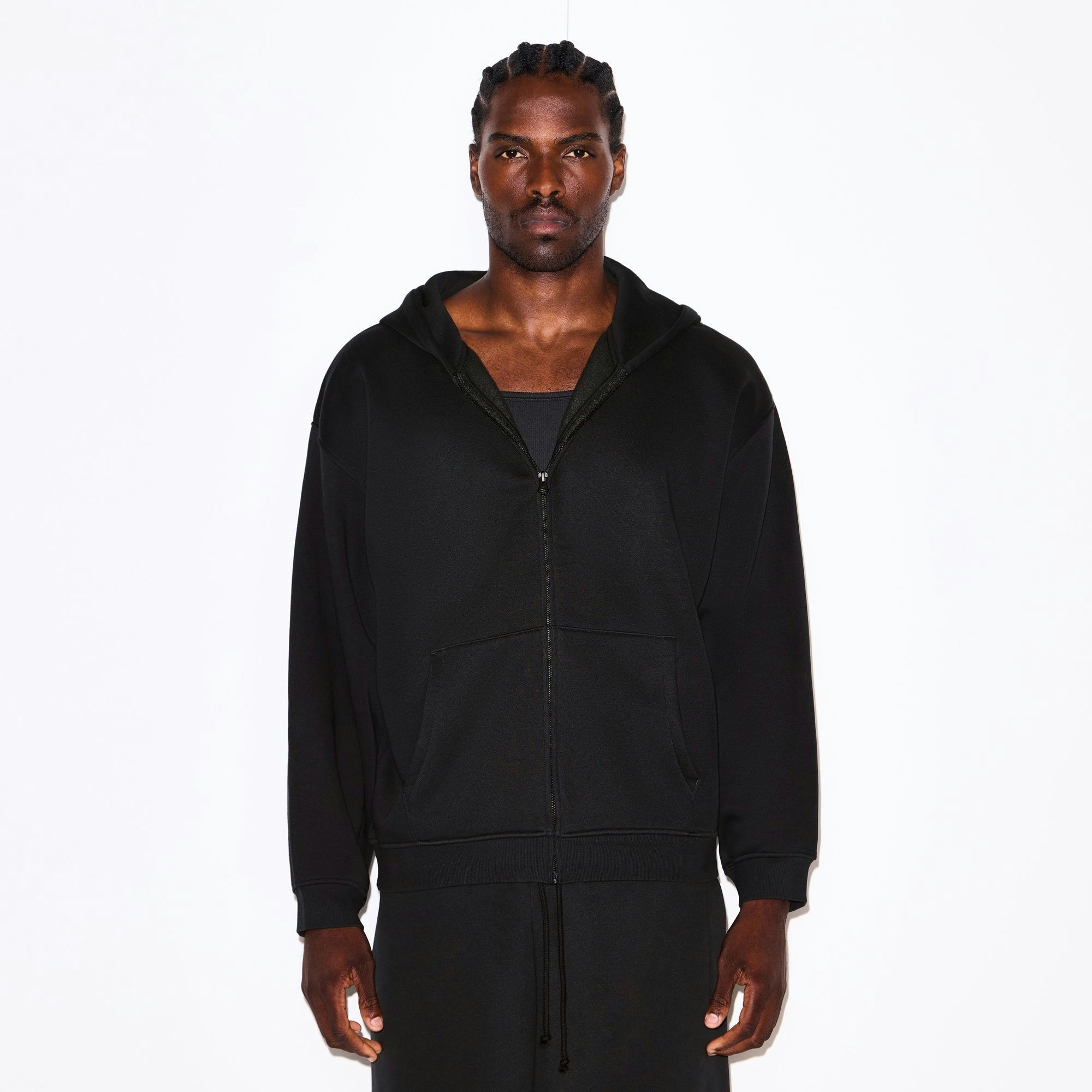 MENS RELAXED ZIP UP HOODIE