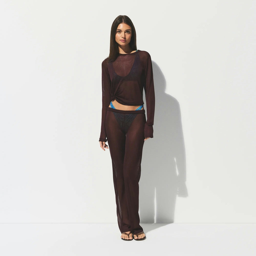 CREW NECK LONG SLEEVE TOP