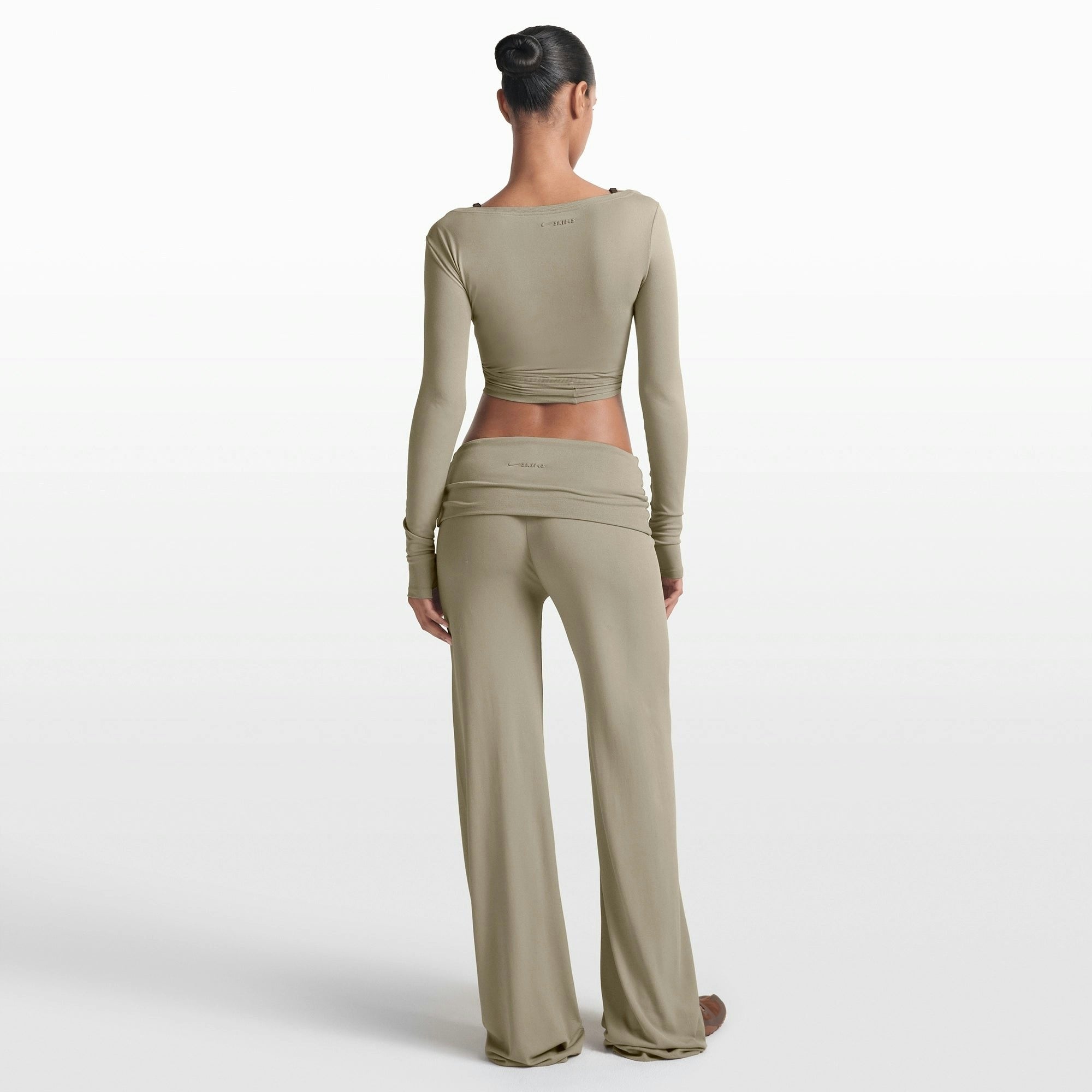 FOLDOVER WIDE LEG PANT