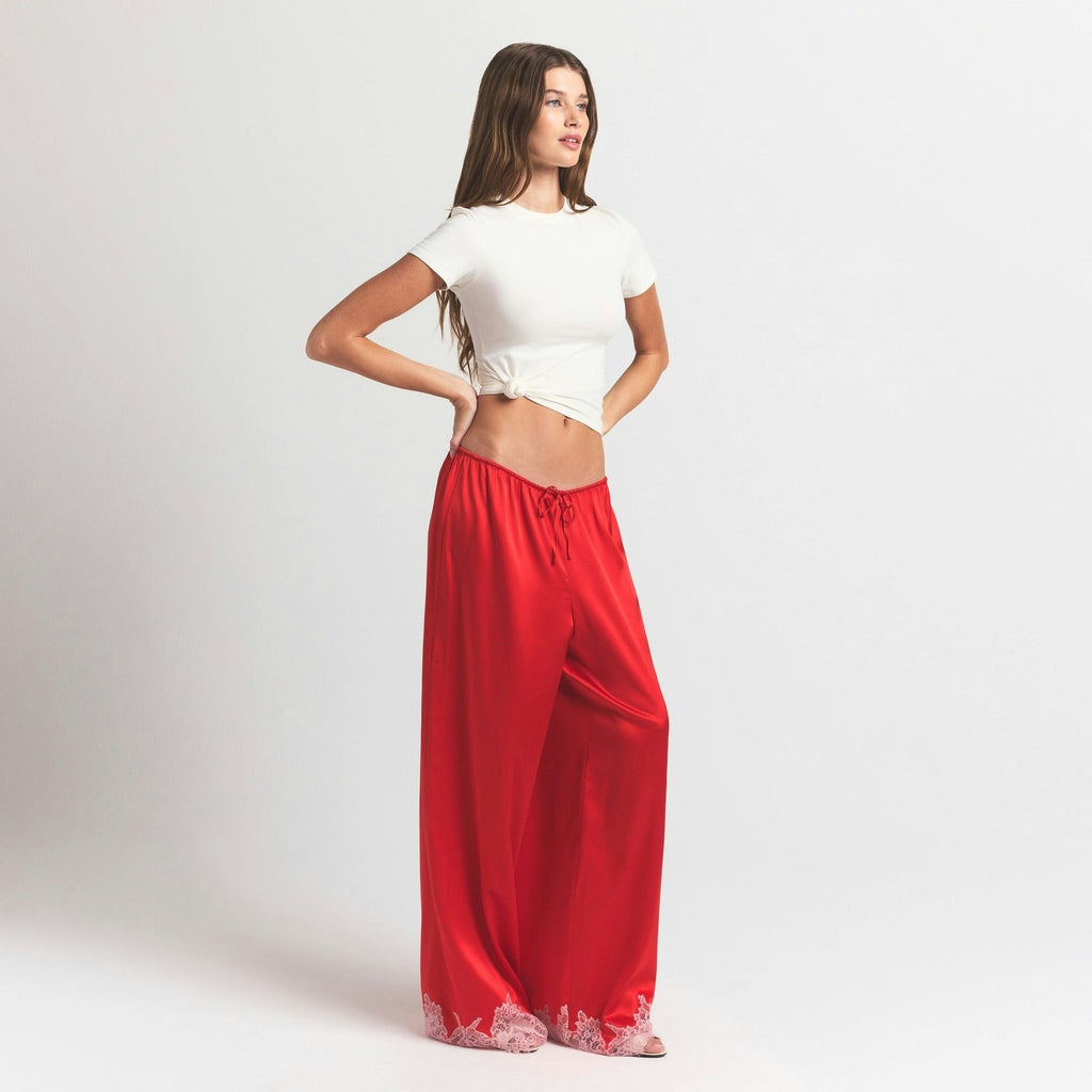 LACE STRAIGHT LEG PANT