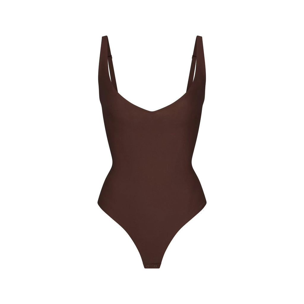 CORE SCULPT PLUNGE THONG BODYSUIT