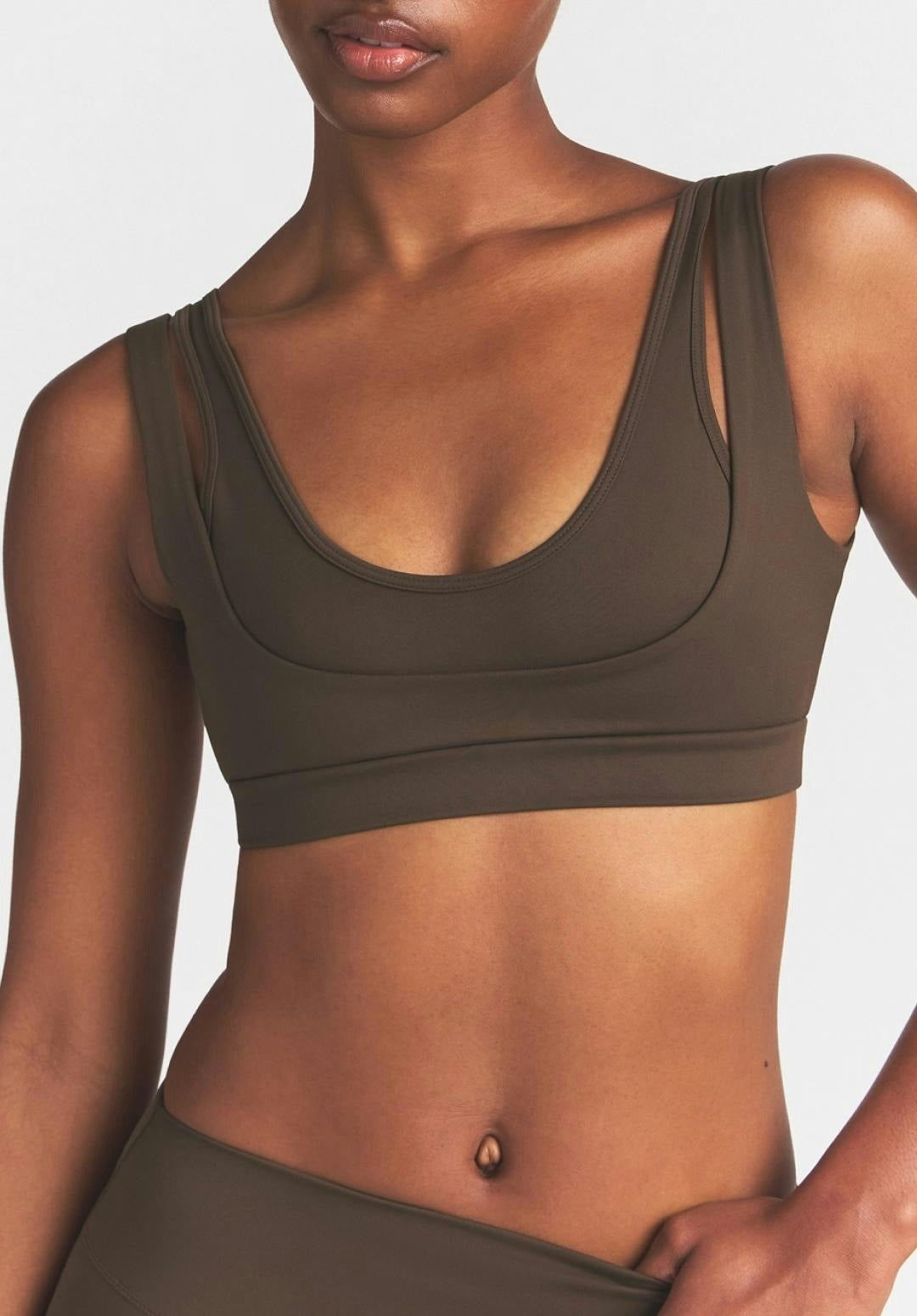 DOUBLE STRAP SCOOP BRA