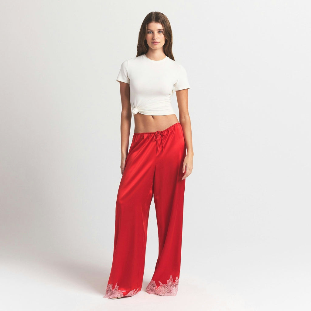 LACE STRAIGHT LEG PANT