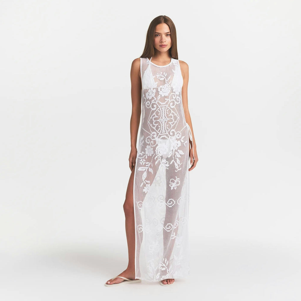 LACE COVER-UPS LONG DRESS