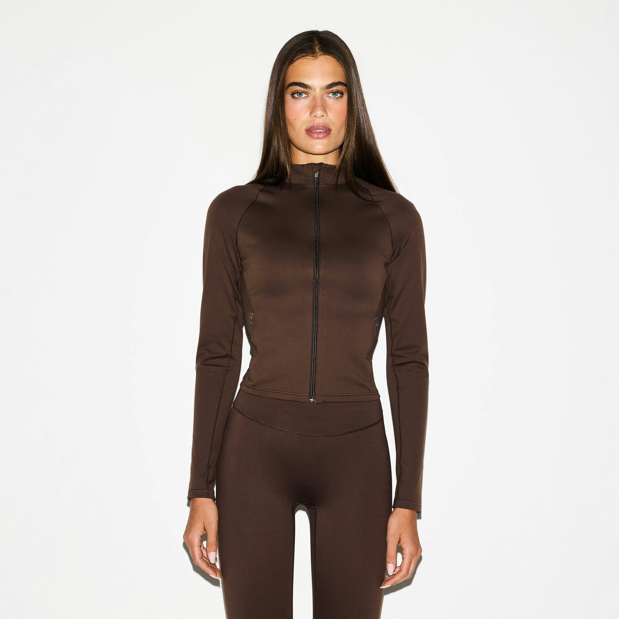 MOCK NECK FULL ZIP JACKET