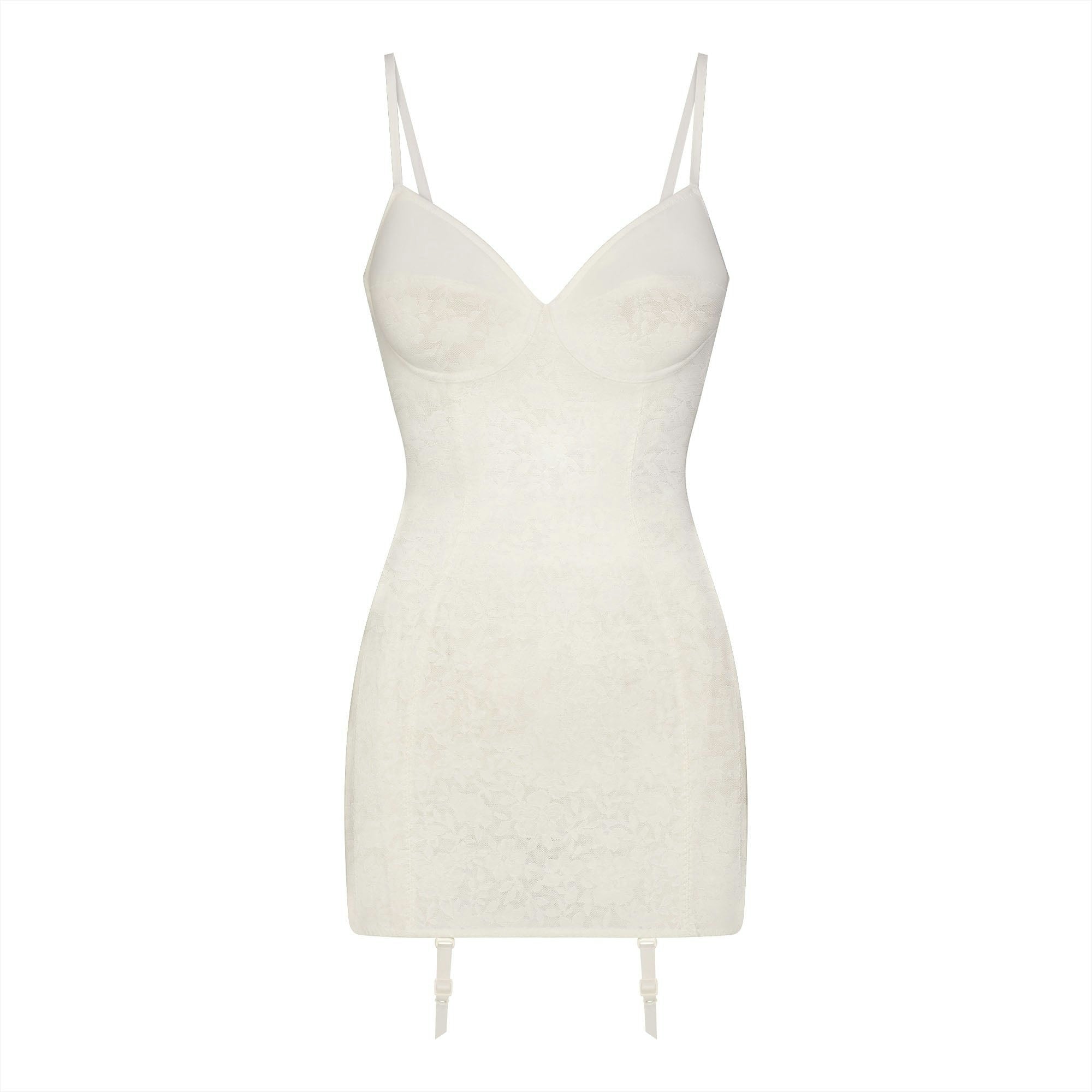LACE SHAPEWEAR MINI SLIP DRESS